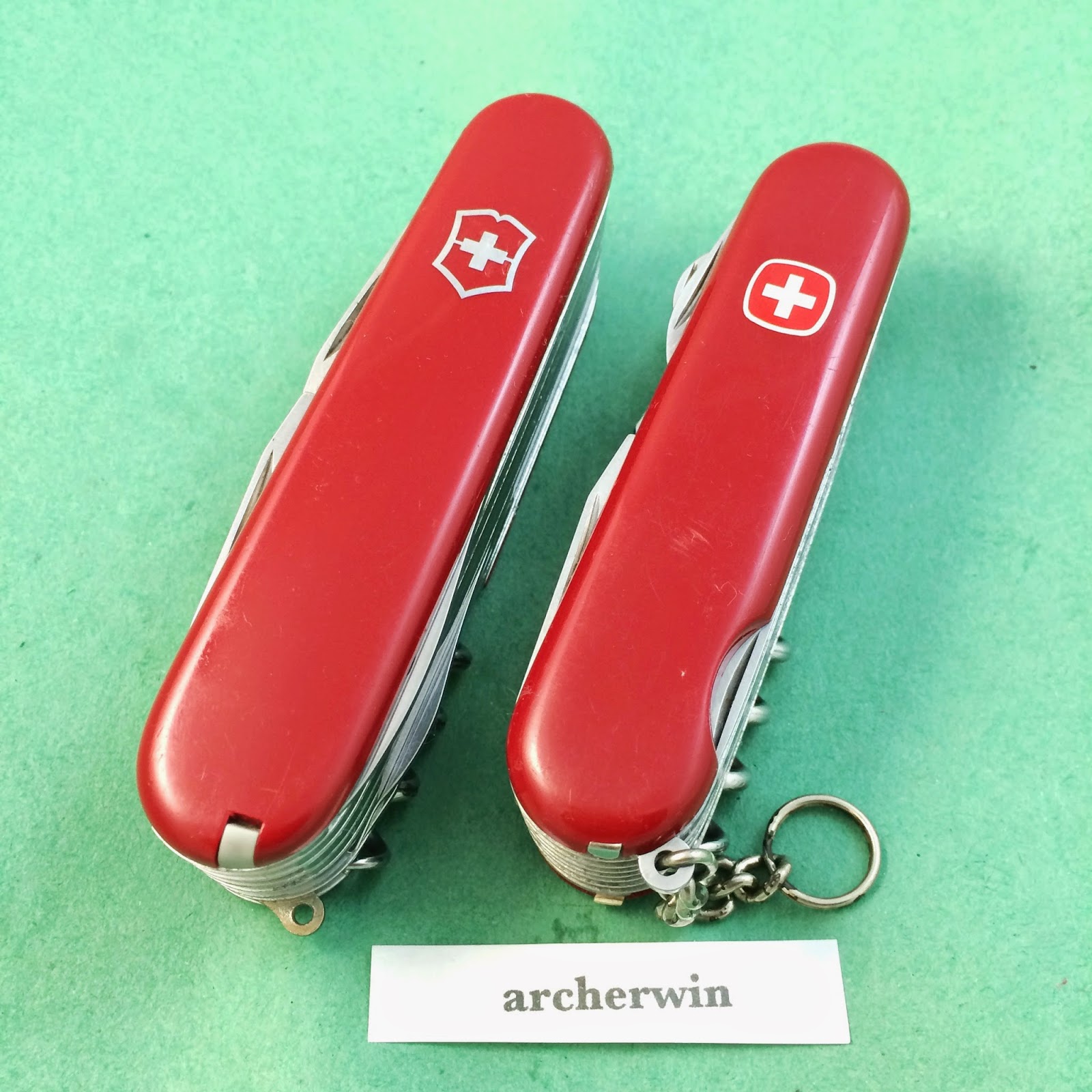 archerwin's Swiss Army Knives REVIEW Victorinox SwissChamp vs Wenger