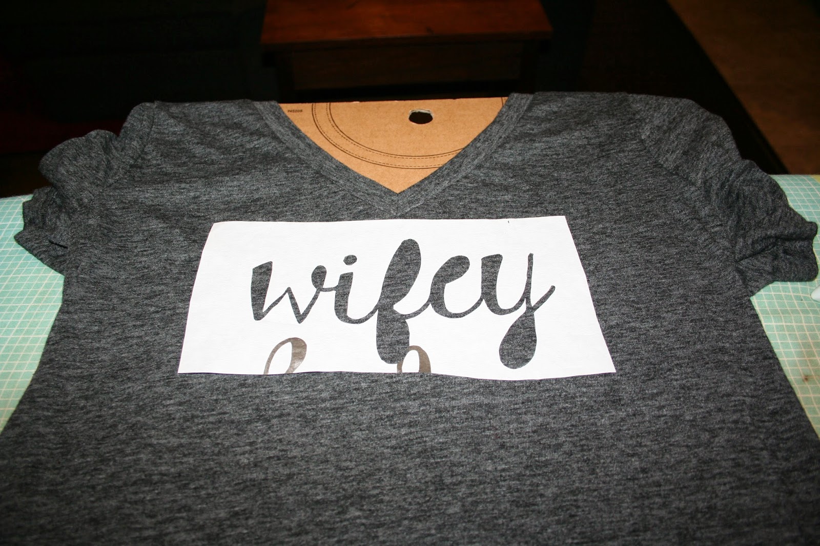 DIY Screen Print Wifey Shirt McCarty Adventures