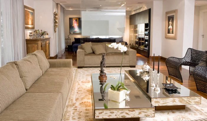 40 Salas de Estar Decoradas + Dicas e Tendências! DecorSalteado Salas De Estar Luxuosas E Modernas ~ 40 Salas de Estar Decoradas + Dicas e Tendências! DecorSalteado