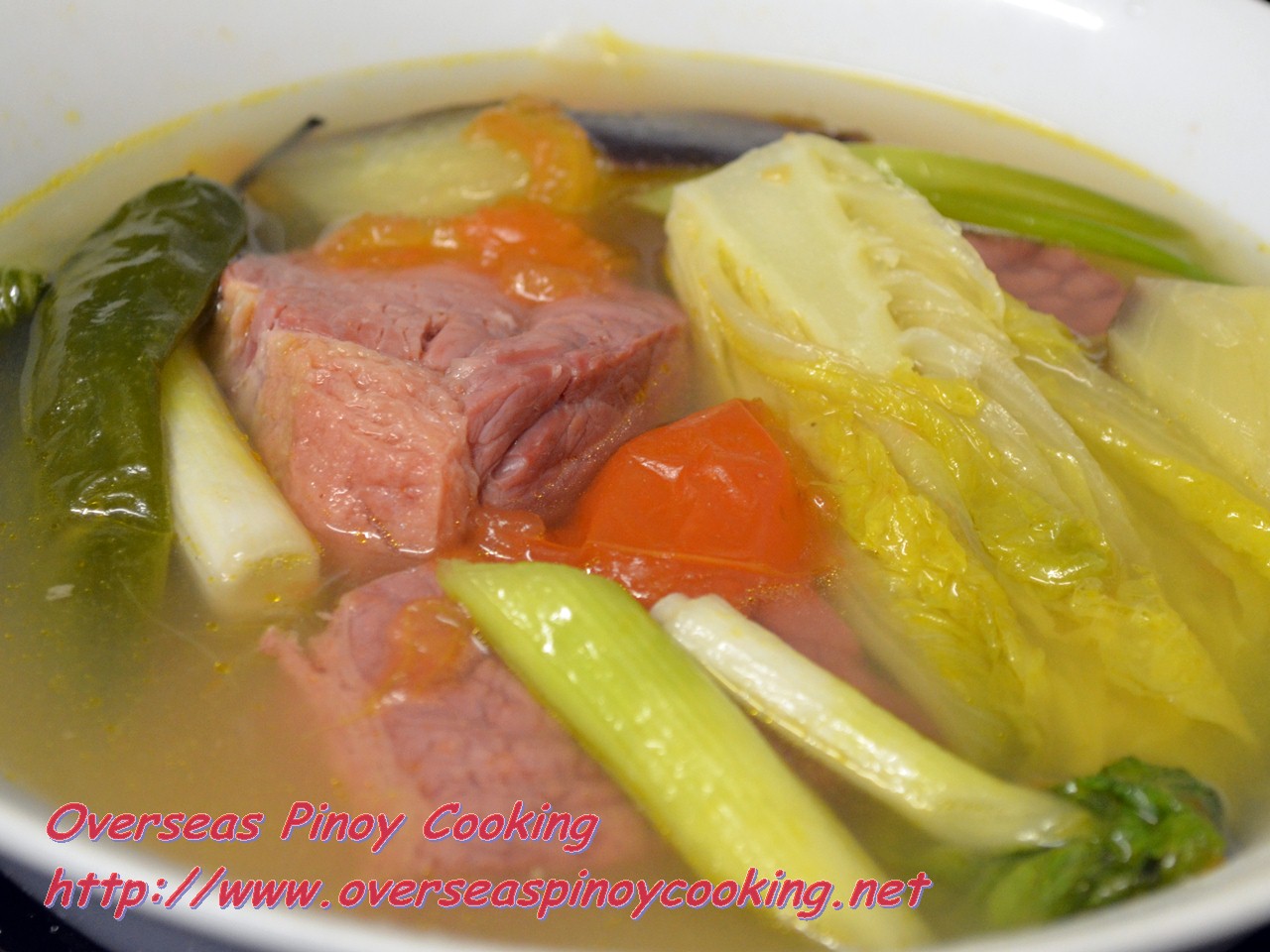 Sinigang na Corned Beef Lutong Pinoy