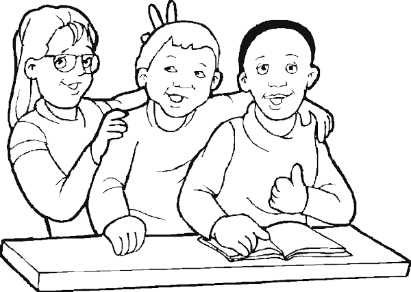 School Children Coloring Pages