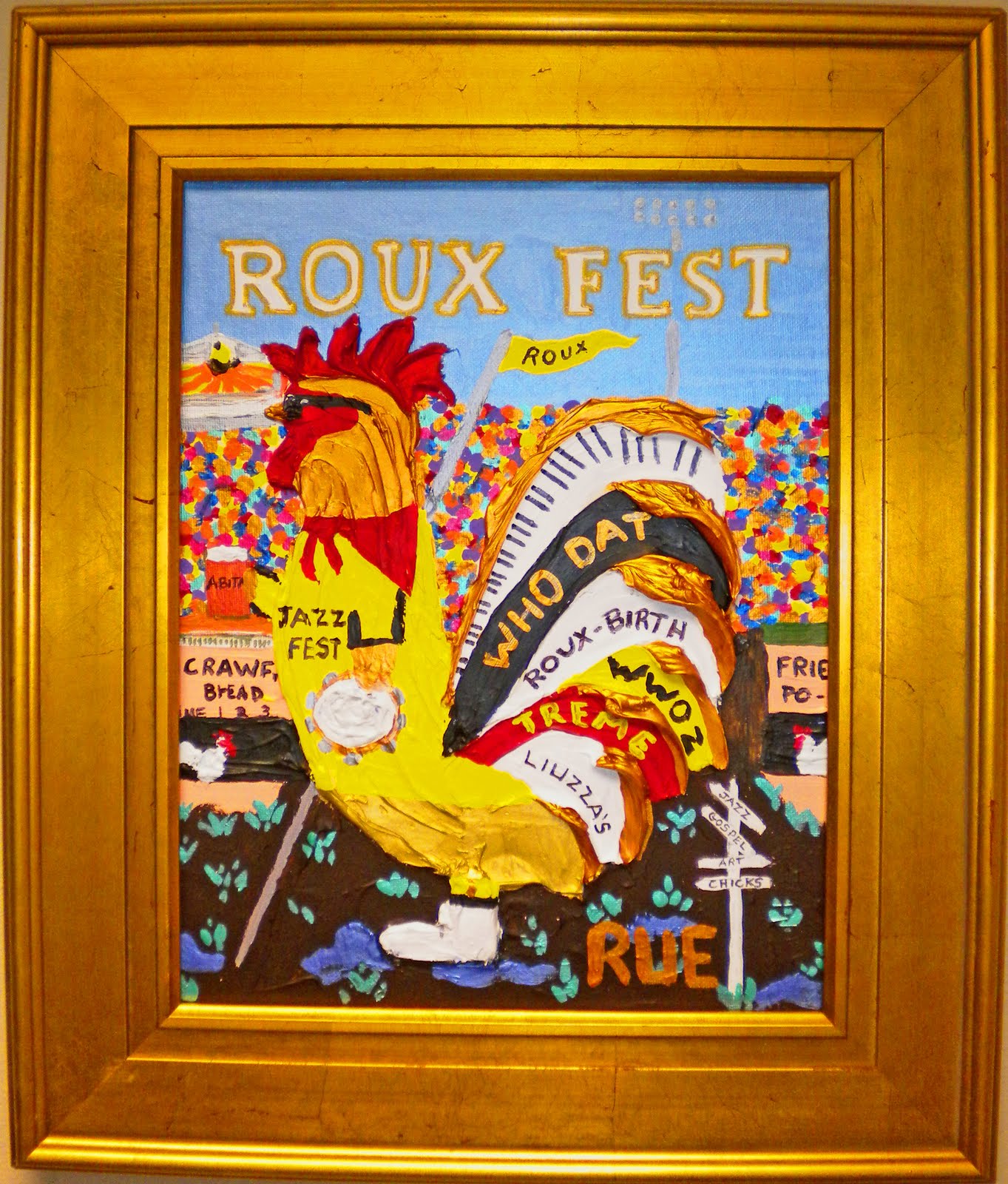 Stephen Rue Art New Orleans Artist Stephen Rue Create's "ROUX FEST
