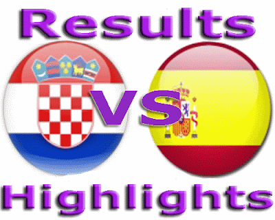 Euro 2012 Results Croatia 0-1 Spain Score Jesus Navas Goal June 19 2012