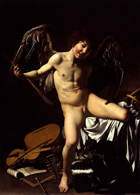 Amore+Vincitore,+o+Omnia+vincit+Amor,+1601 02+ +Olio+su+tela,+156+x+113+cm,+Staatliche+Museen,+Berlino+ + +Copia