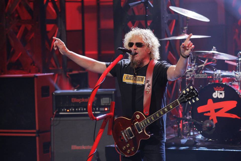 Sammy Hagar played "Knockdown Dragout", the first single from his...