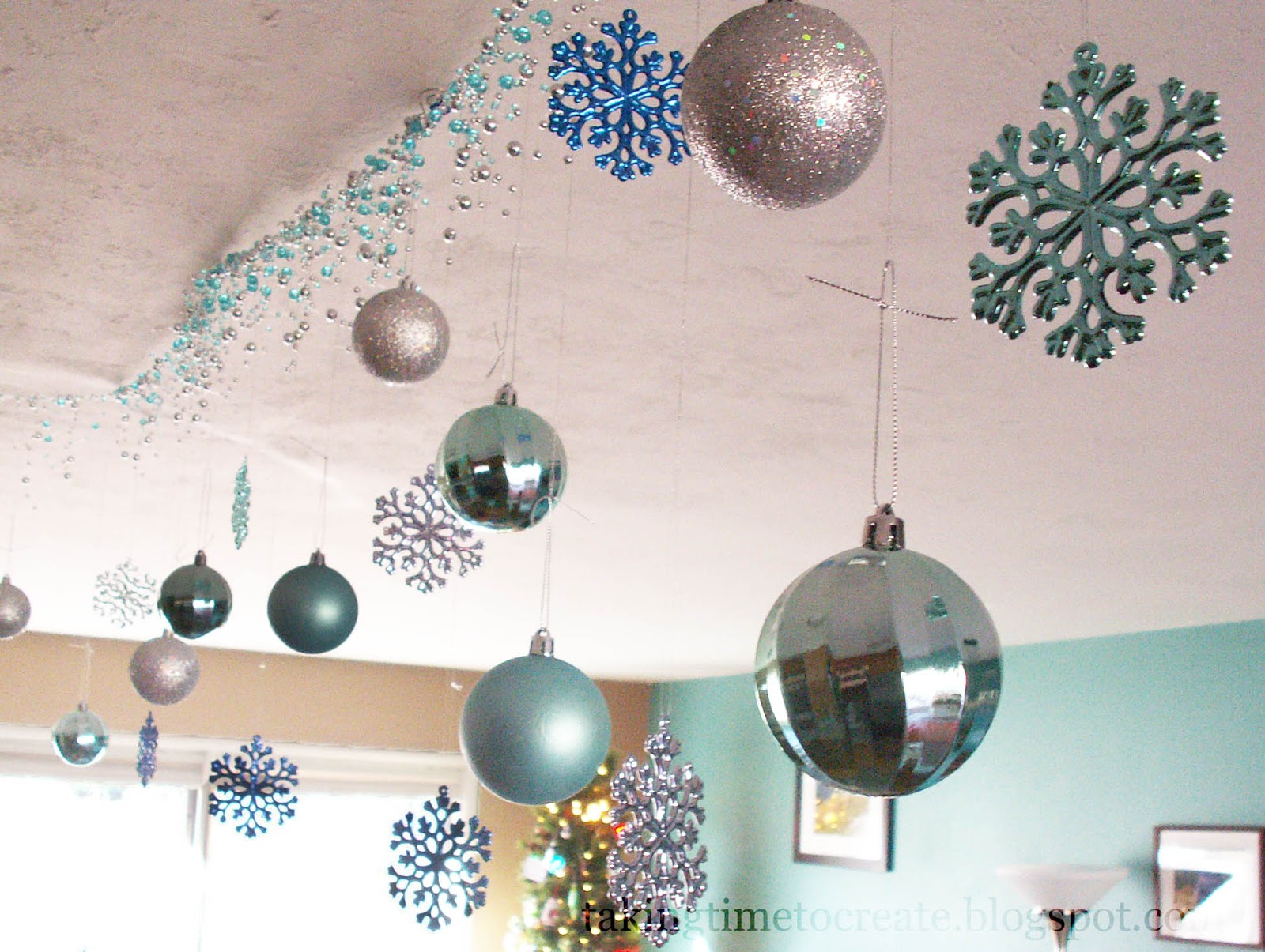 Taking Time To Create Christmas On A Budget Ornament Garland