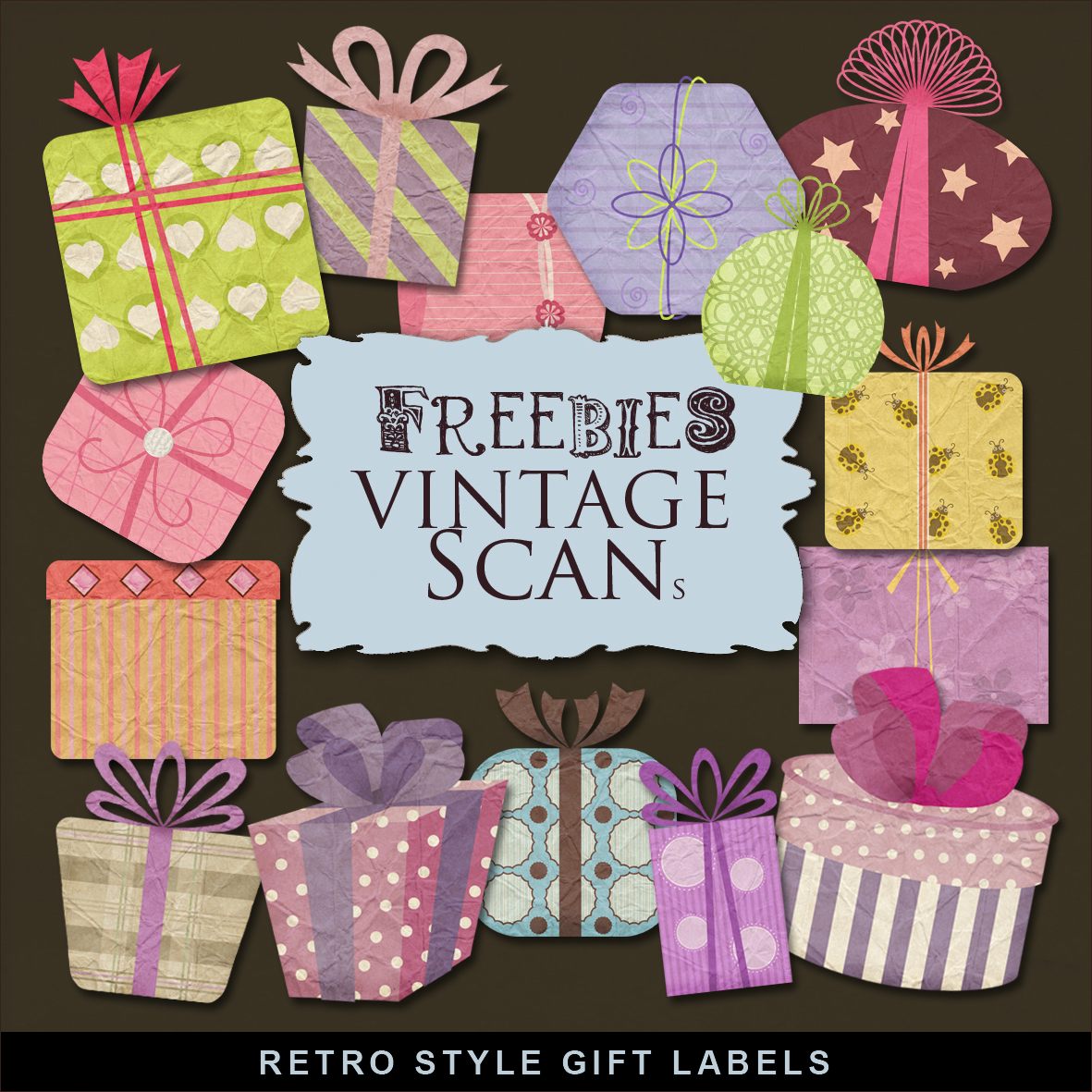 Freebies Retro Style Christmas Gifts :Far Far Hill - Free database of