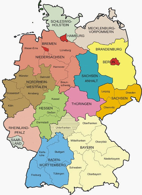 Niemiec bawaria mapa landy Bawaria, Niemcy