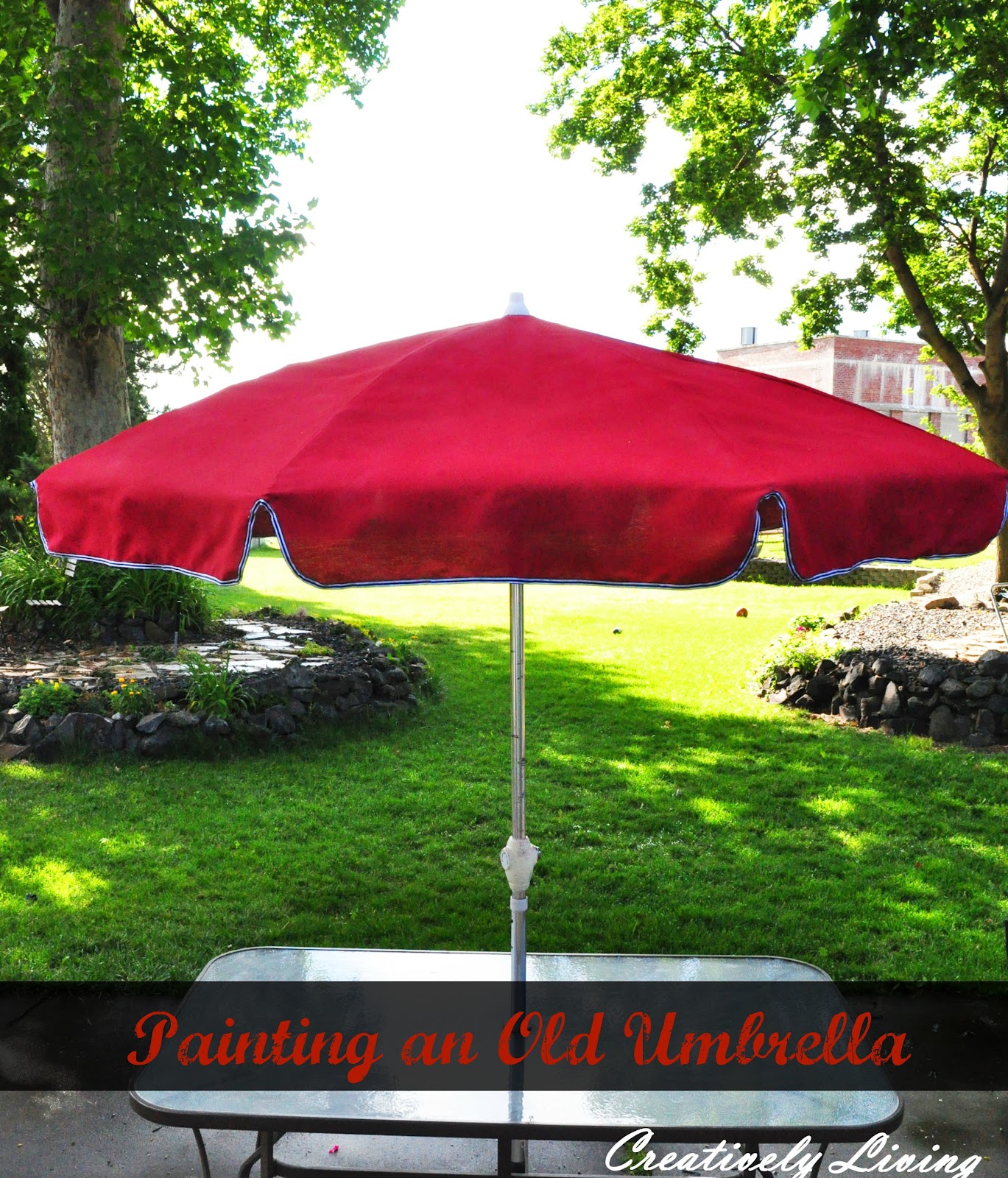 Painting your Old Umbrella Creatively Living Blog