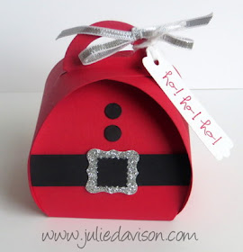 Santa Curvy Keepsake Box #christmas #stampinup www.juliedavison.com