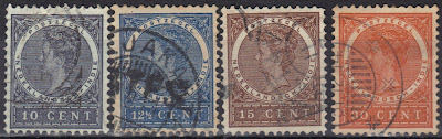 Netherlands Indies - selection of stamps - 1903/08  Queen Wilhelmina