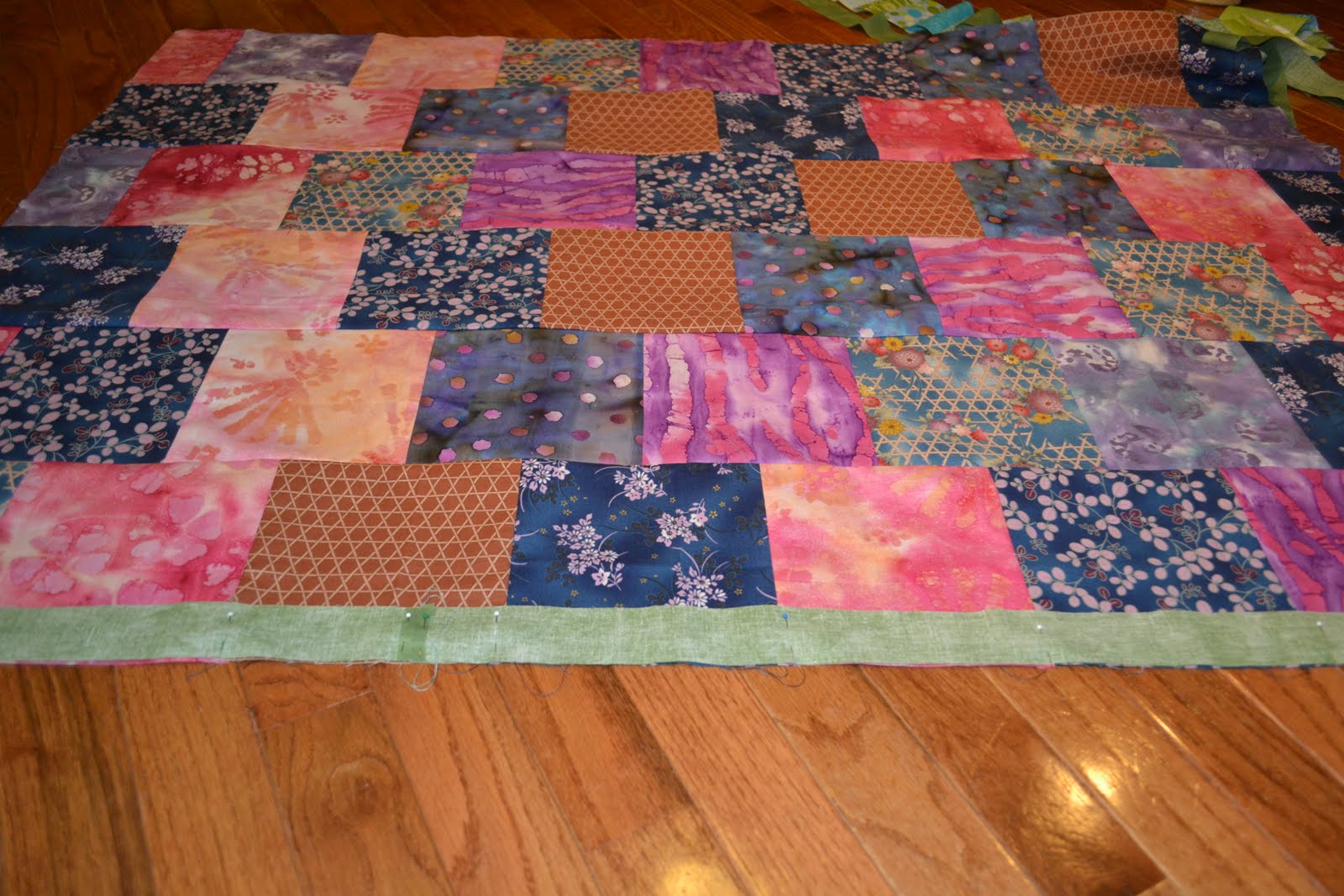 Less Than Technical My First Quilt Inner and Outer Borders
