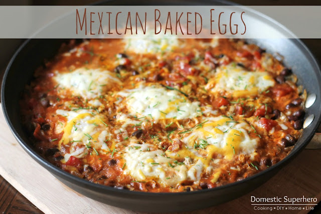 Mexican Baked Eggs from Domestic Superhero