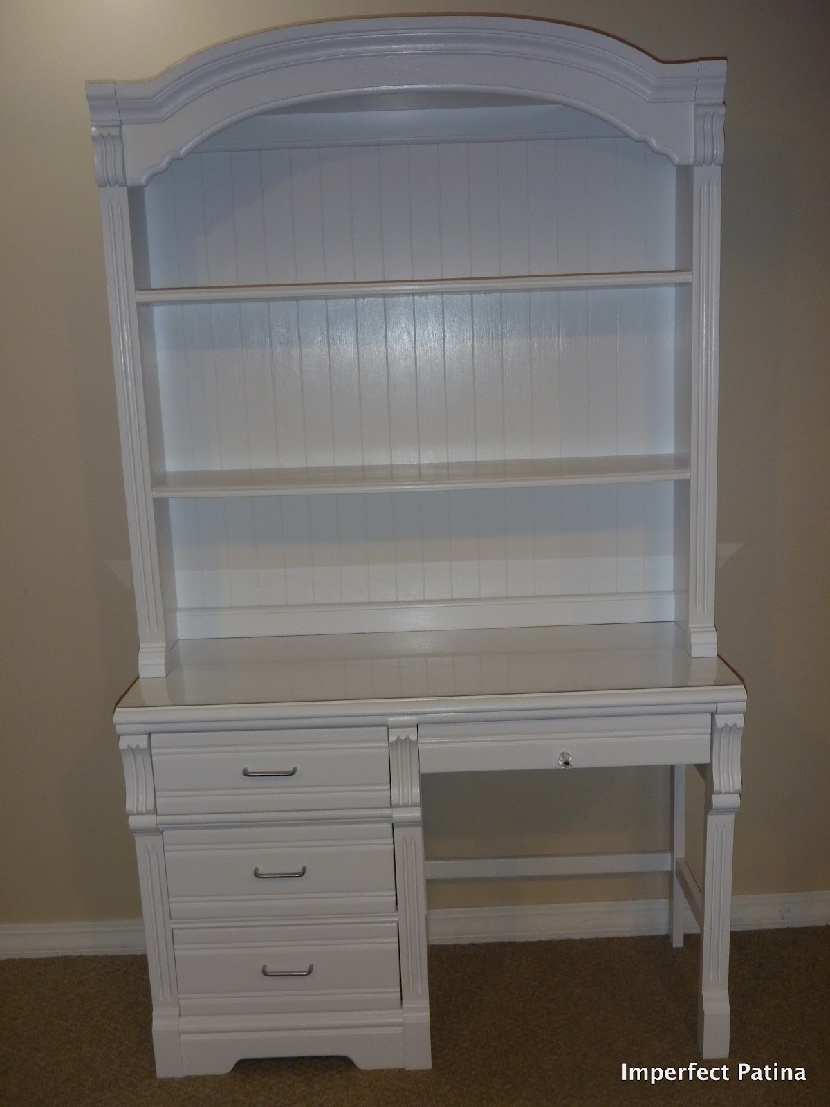 Imperfect Patina Craigslist Desk/Bookshelf