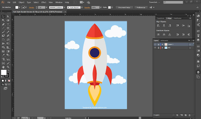 Flat Rocket Vector Free Download Flat Rocket Vector Free Download