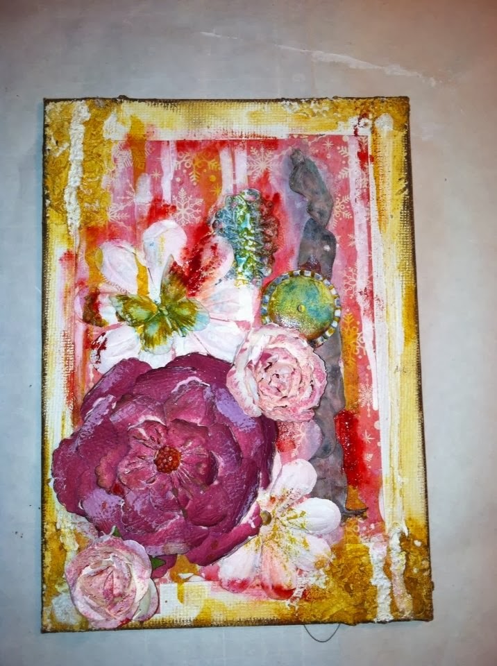 Kelly Creates mixed media piece