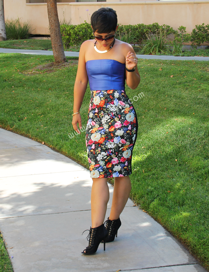 DIY Leather & Floral Dress + Pattern Review V8766 Fashion, Lifestyle