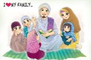 Keluarga Muslim Kartun