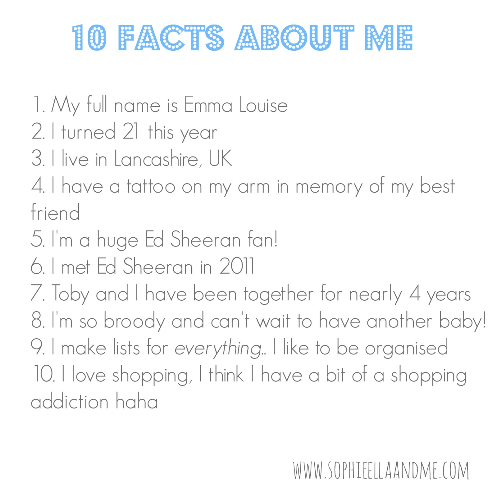 funny fun facts about me examples