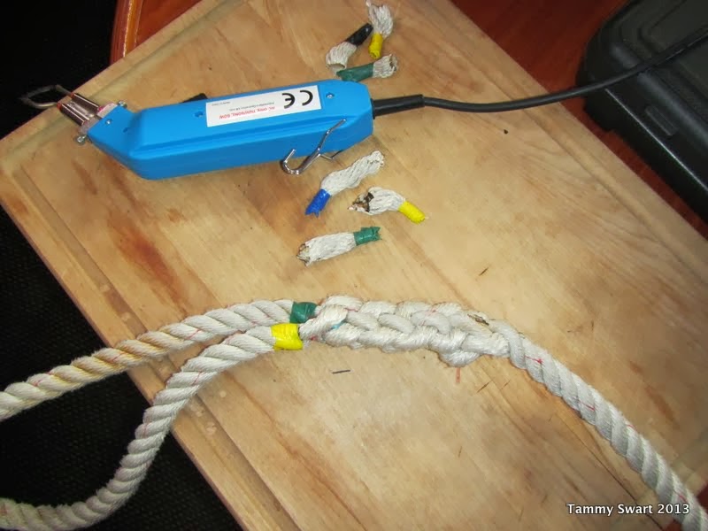 Things we did today... Learning to Splice Anchor Chain Snubber
