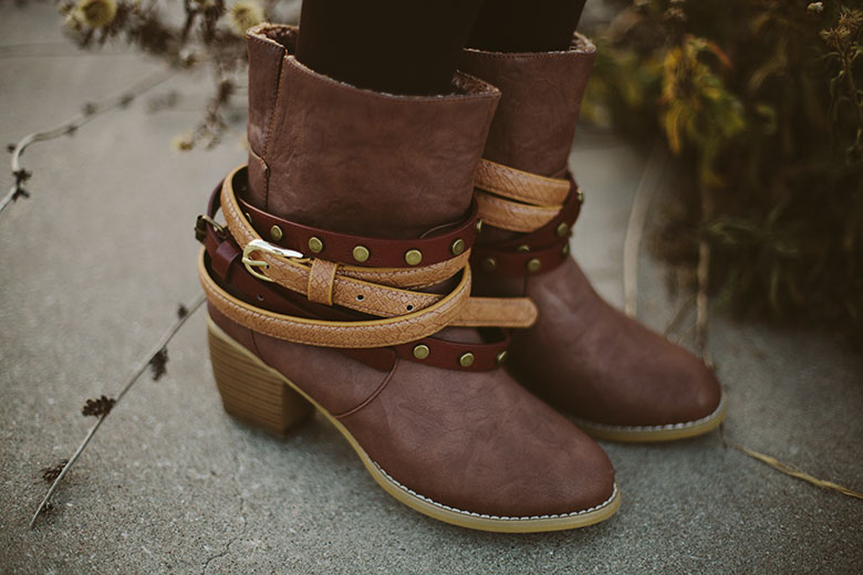 Sincerely, Kinsey Buckle Strap Boots // DIY Inspiration