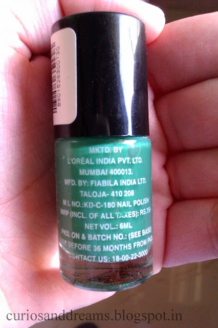 Maybelline Color Show Tenacious Teal review, Maybelline Color Show