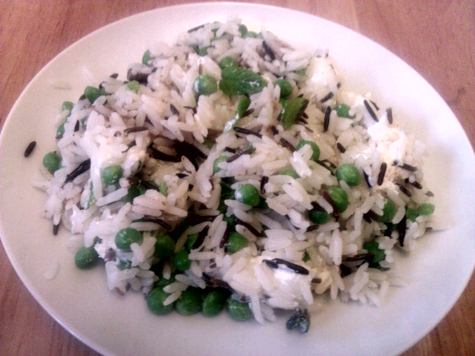 Everything Goes With Toast Pea & mint rice salad