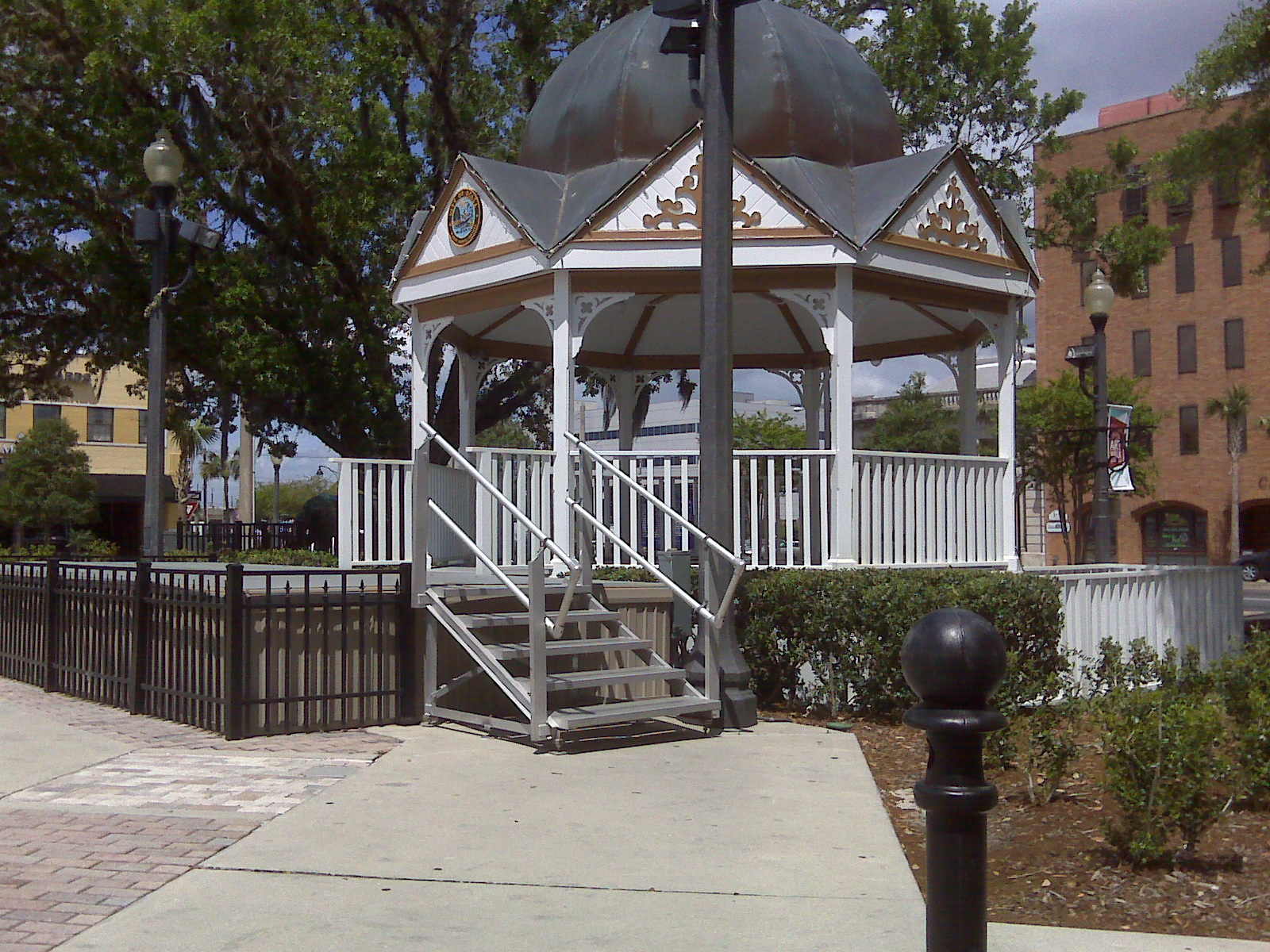 Photo of Victorian gazebo in the Spring Time