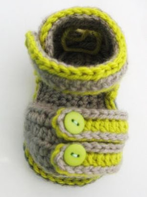 Crochet Dreamz: Sporty Sandals for Boys or Girls Crochet Baby Booties ...