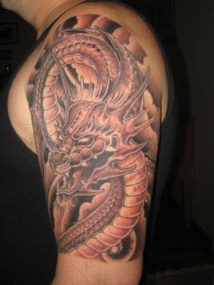 dragon tattoo sleeve. Dragon tattoos which are