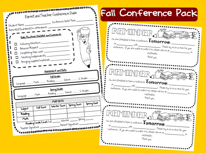 Ginger Snaps Parent Conference Pack!