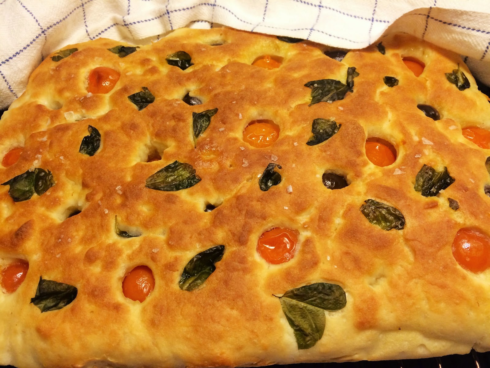 focaccia utan jäst