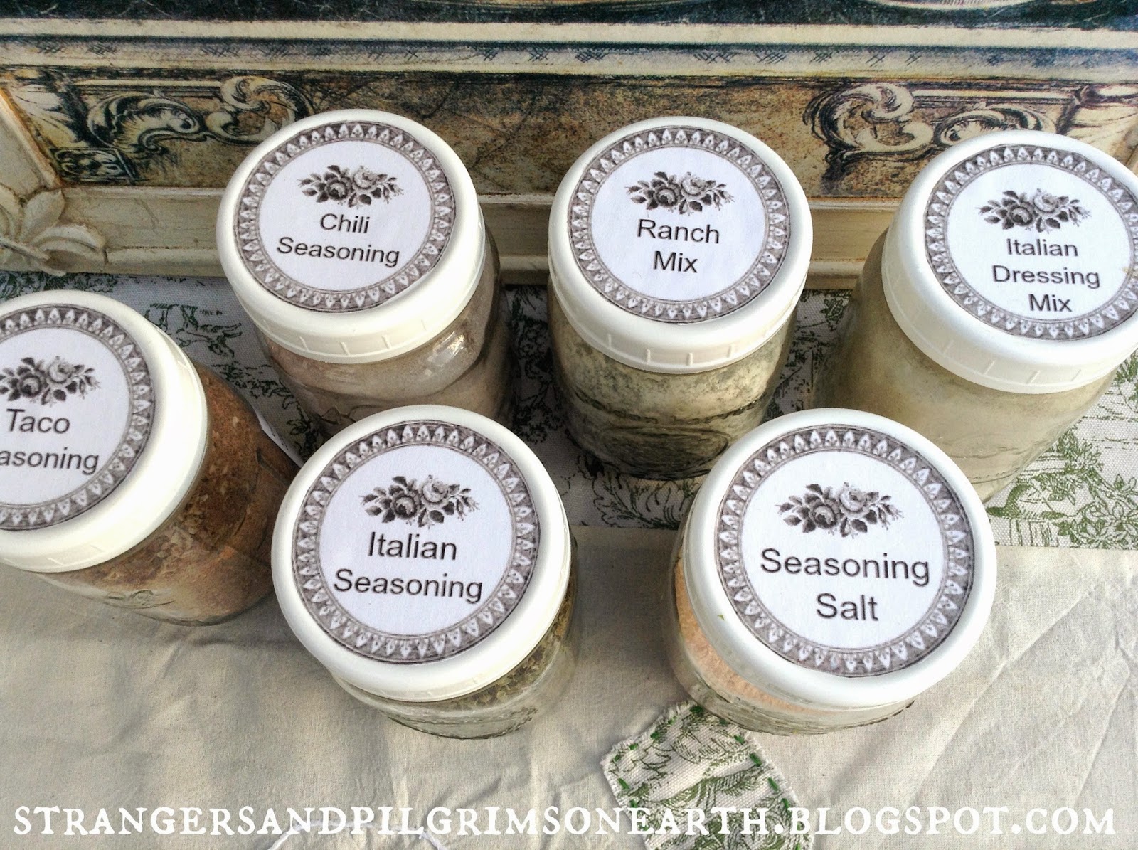 Strangers & Pilgrims on Earth Make Your Own Seasoning Mixes Free