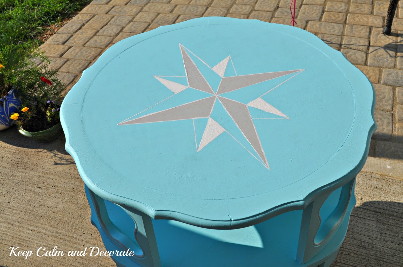 Keep Calm and Decorate How to Paint a Nautical Table