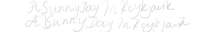First attempt writing on a Wacom tablet