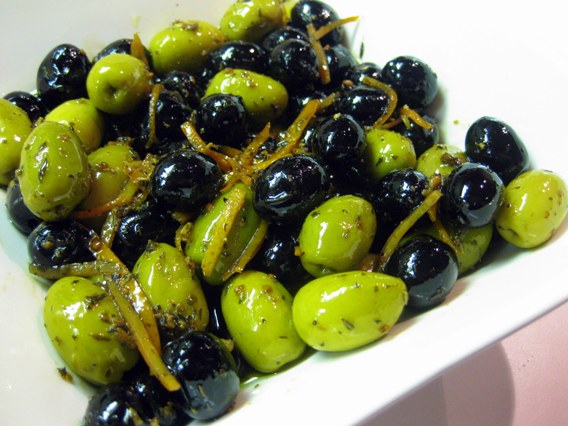 Dragon's Kitchen: Spiced Olives With Herbes De Provence & Citrus