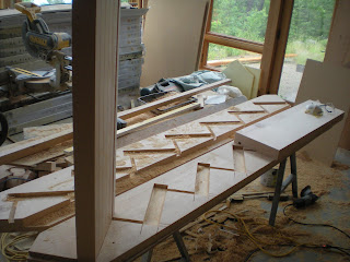 Douglas fir timber stairs fully mortised treads, timber frame  https://huismanconcepts.com/