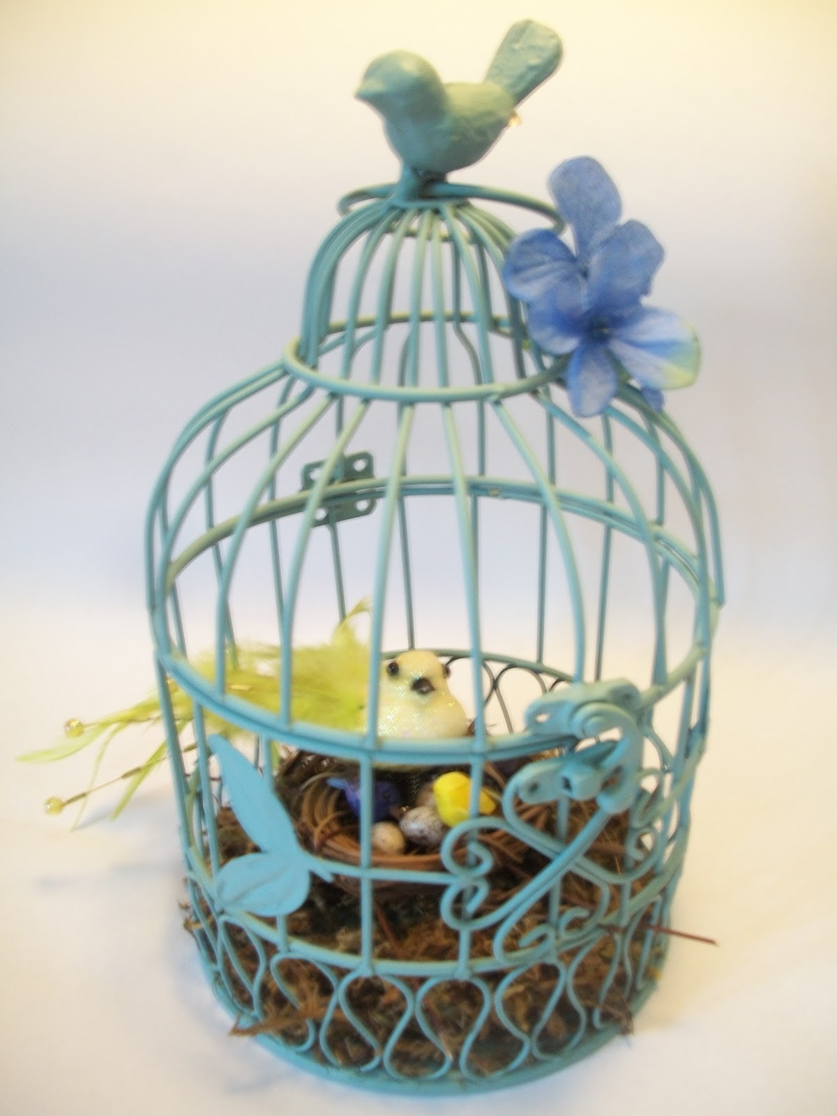 Pams Party & Practical Tips Bird Cage Centerpiece