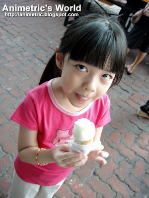 Enjoying Lemon Crumble yogurt ice cream by FIC