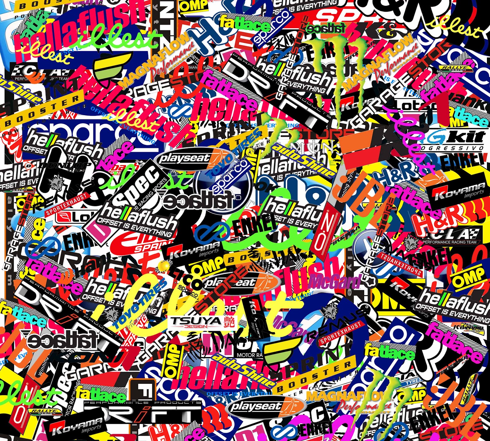 Get Sticker Bomb Wallpaper PNG