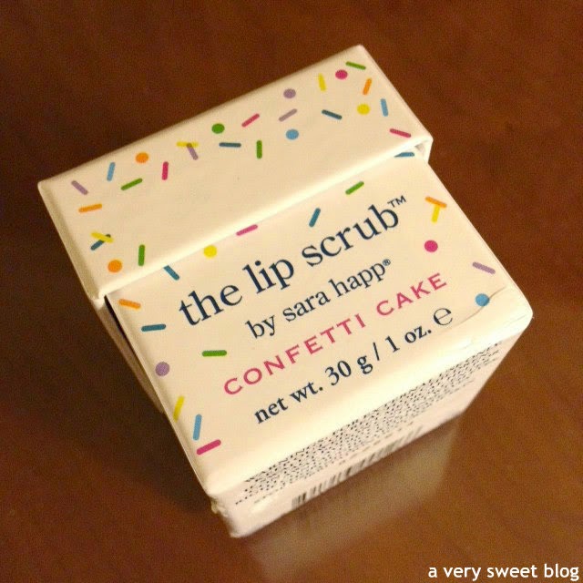 Sara Happ The Lip Scrub Exfoliator in Confetti Cake Review and Giveaway A Very Sweet Blog
