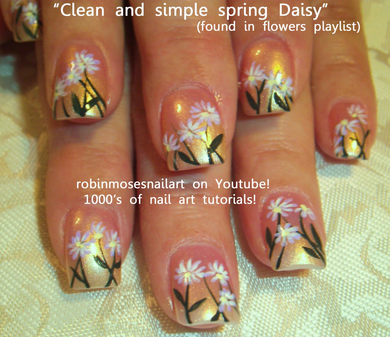 Robin Moses Nail Art "daisy nails" "nail art" "daisies" "summer