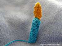 Kerze für Amigurumi Törtchen