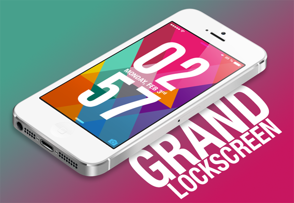 Grand LS: iOS 7 Lockscreen Theme That You Canâ€™t Afford To Ignore