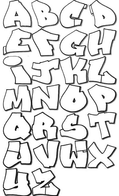 Tag Graffiti Alphabet