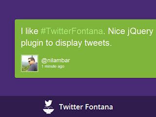 TwitterFontana : show tweets in big screen jquery plugin TwitterFontana : show tweets in big screen jquery plugin