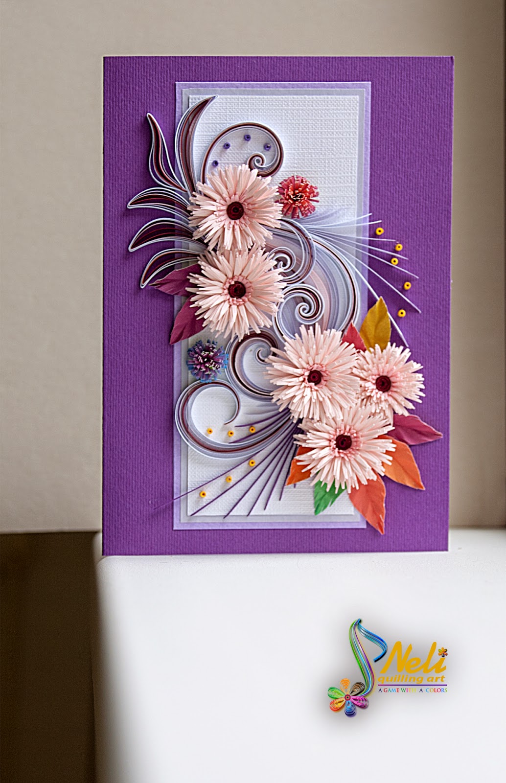 Neli Quilling Art Quilling card /14.8 cm 10.5 cm/
