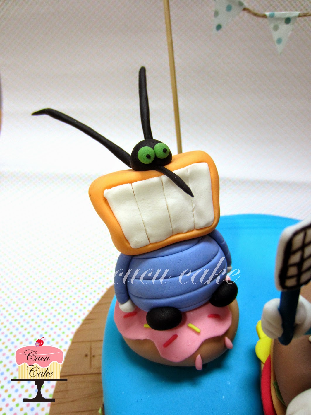 Oggy and the cockroaches Cake Cucu Cake