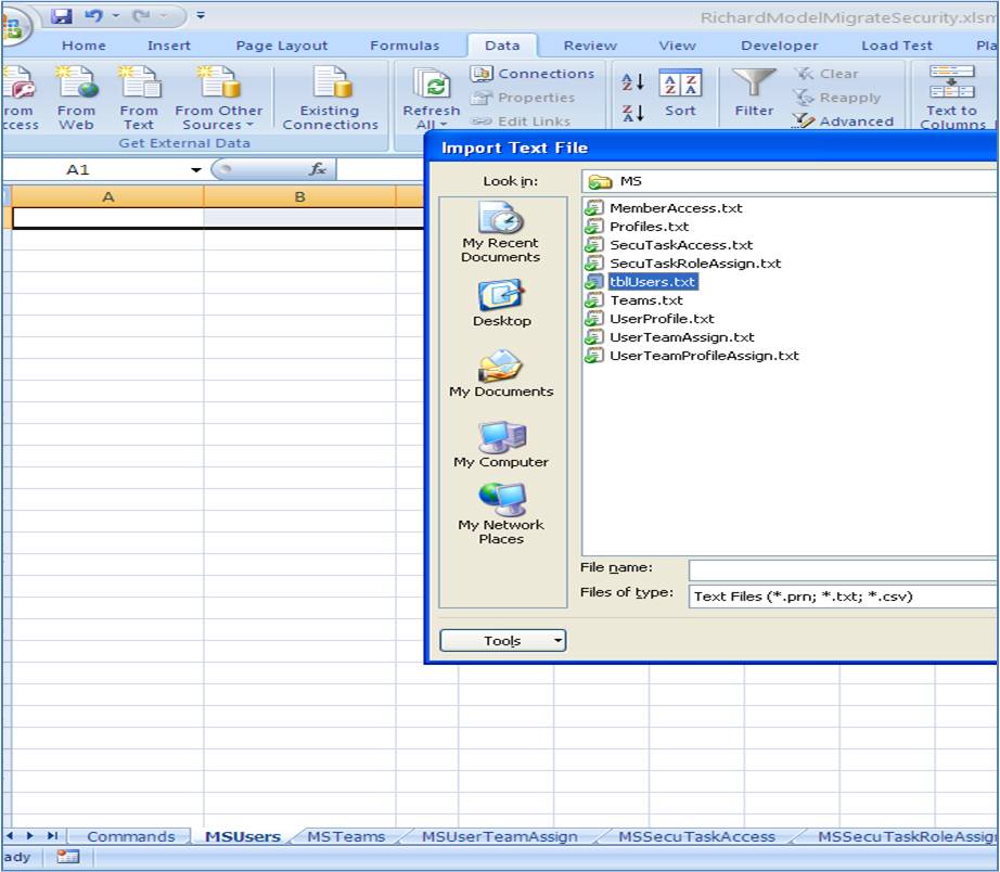 Ideas for Security Migration