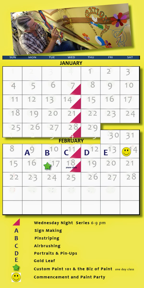 Custom Paint Schedules 2015